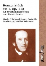 Konzertstück Nr. 1 für 2 Klarinetten & BLO, op. 113, Nr.1